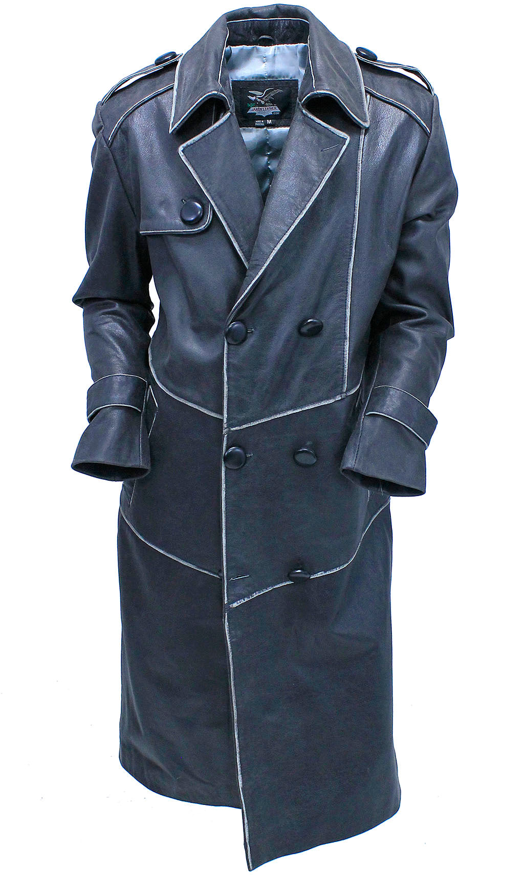 Vintage Cowhide Jamin Leather® Trench Coat #MA2203D