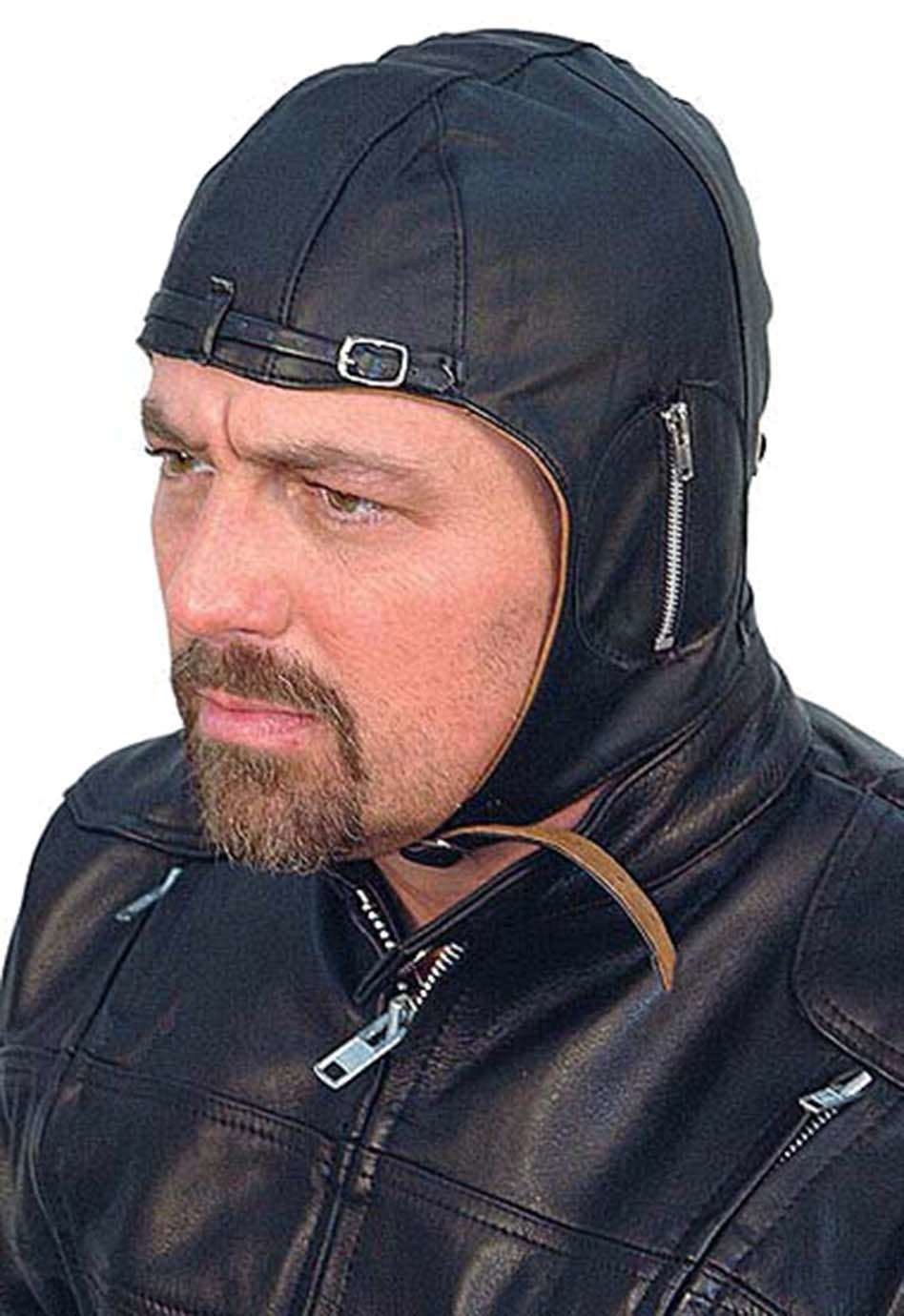 aviator helmet motorcycle Leather Aviator Helmet/cap #H1381A – Jamin Leather®