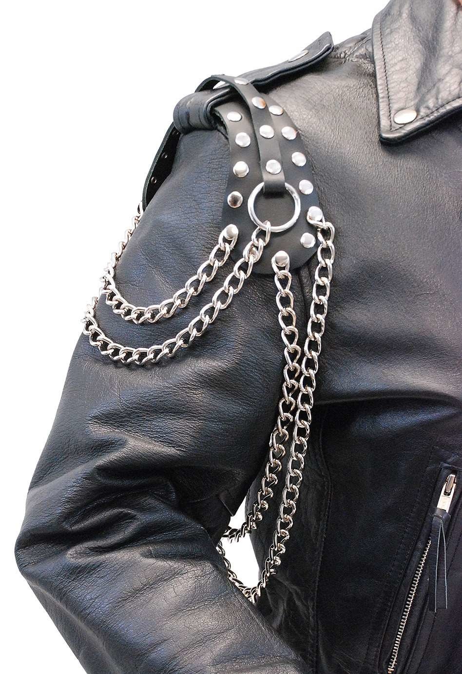 Extra high quality Long Leather Epaulet Chains #AE16024CRK