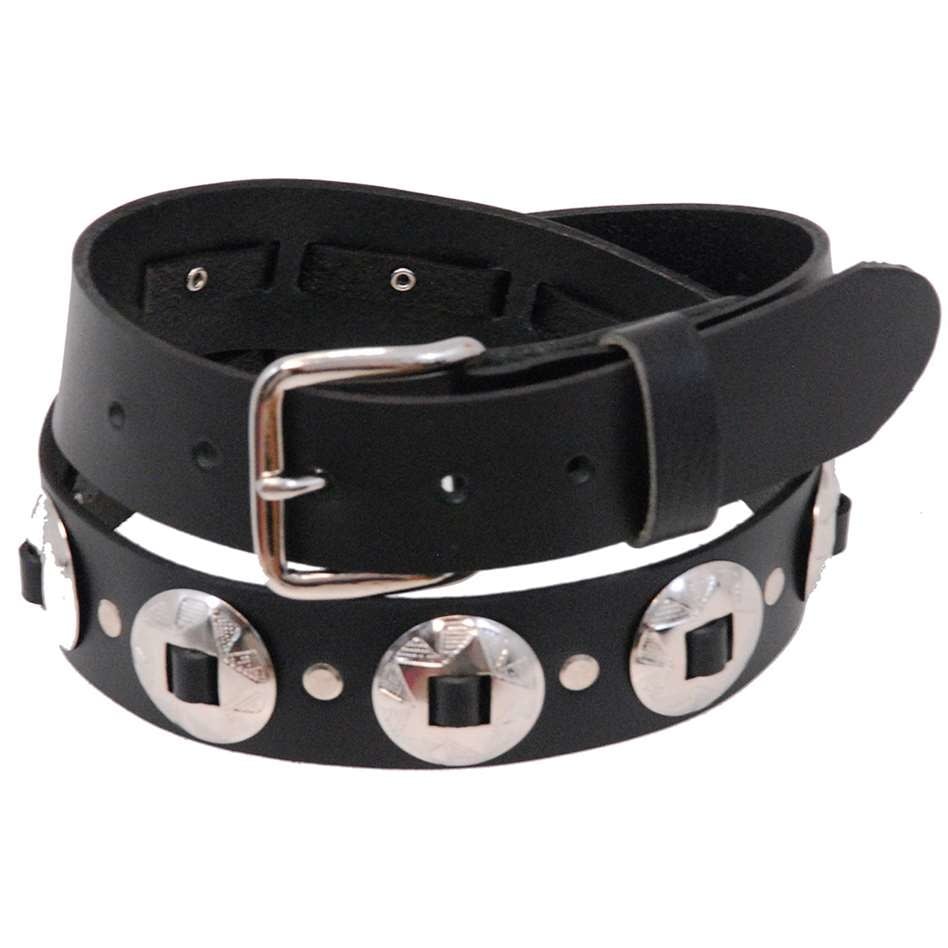 Heavy Solid Leather Concho Belt SPECIAL BT3CK Jamin Leather