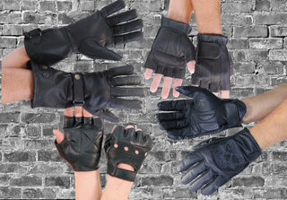 LEATHER MOTORCYCLE GLOVES