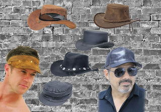 LEATHER HATS AND LEATHER CAPS