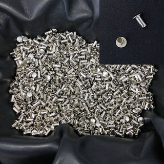 1000 pcs 1/4'' x 3/8'' Nickel Silver Rivet Posts #Z4196PS