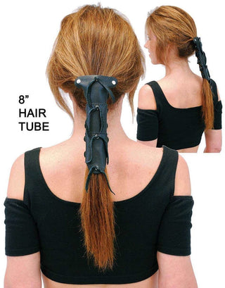 Long Leather Hair Tube #AHW0092K