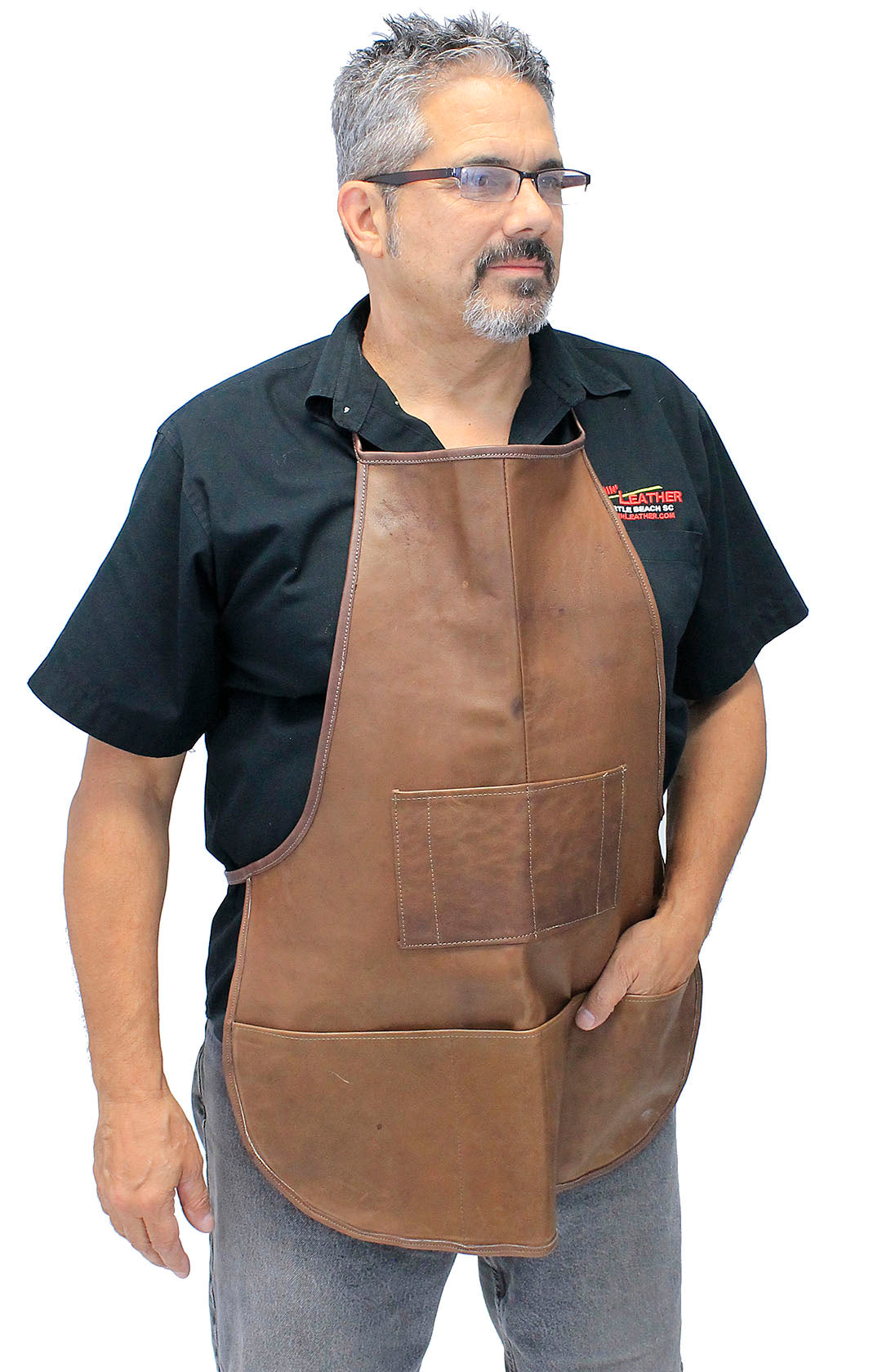 Cobblers  Heavy Leather Apron Made in USA #A7021BBQ