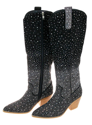 Night Sky Crystal 17" Cowgirl Boots #BL10SK-SHINE17
