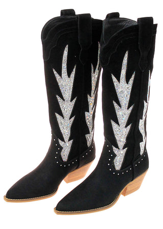 Crystal Inlay Tall Cowgirl Boots #BL10SK-KOKIE