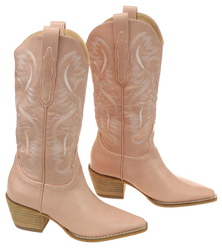 Pink Classic Cowgirl Boots #BLC550PINK-HANAN