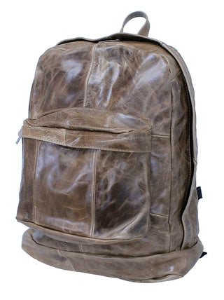Vintage Brown Heavy Cowhide Leather Backpack #BP3161N