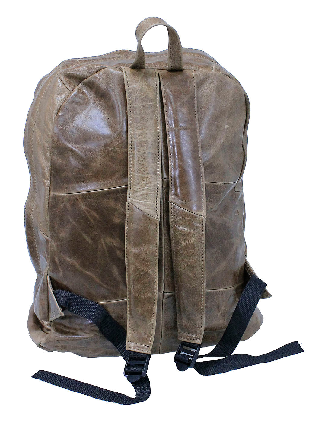 cowhide leather backpack Vintage Brown Heavy Cowhide Leather Backpack #BP3161N