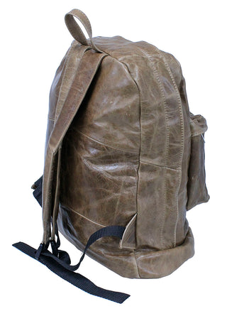 Vintage Brown Heavy Cowhide Leather Backpack #BP3161N