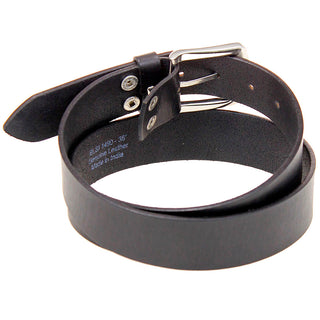 Heavy Veg-Tan Black Leather Belt #BT97170K