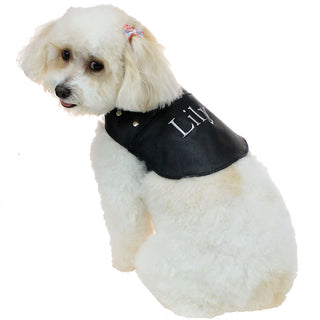 Doggie Leather Biker Coat - Genuine Leather Made in USA #DC2401RPK
