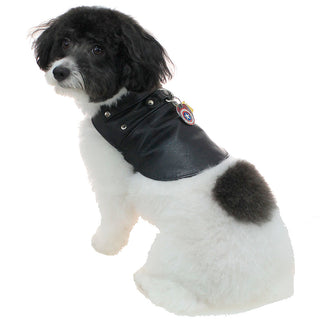 Doggie Leather Biker Coat - Genuine Leather Made in USA #DC2401RPK