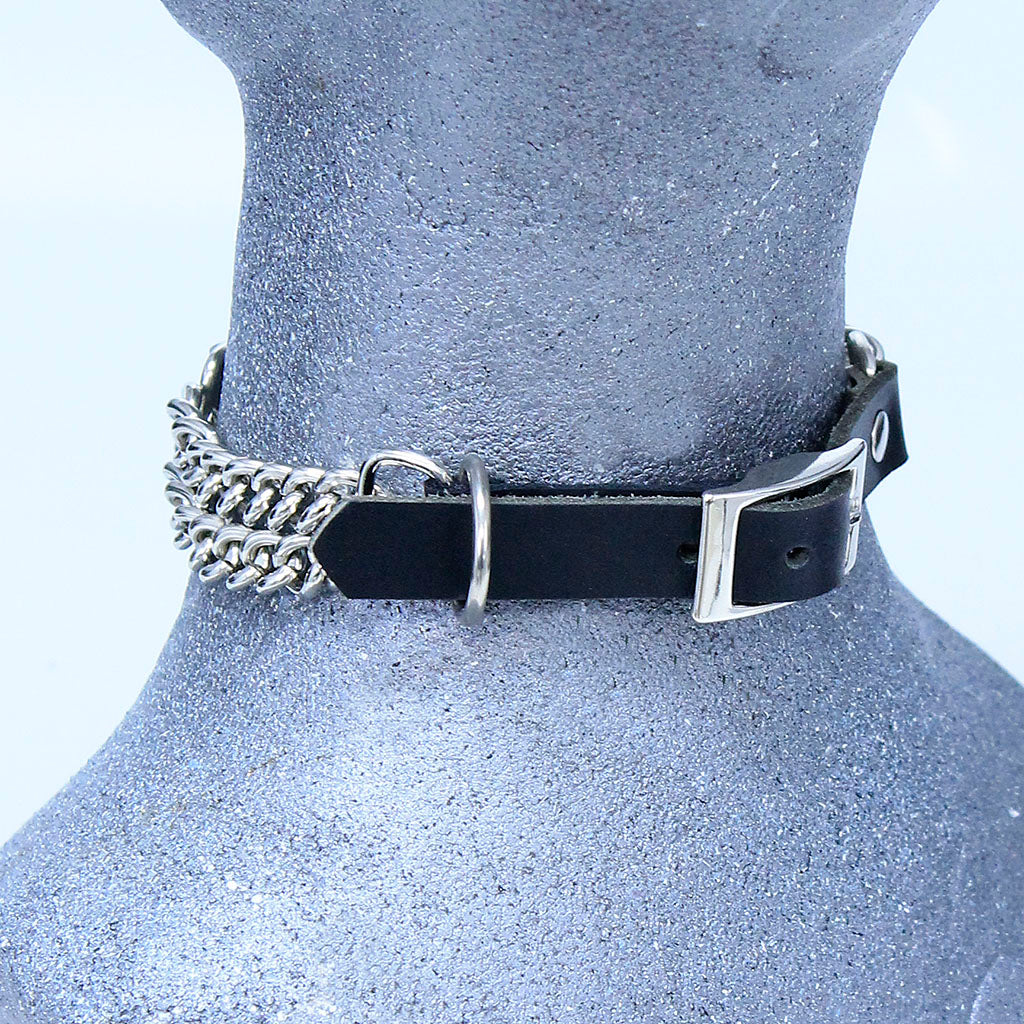 Double Chain Dog Collar #DC24040CK