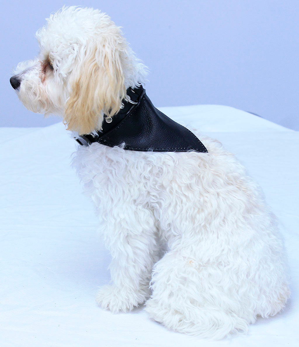 Leather Scarf for Dog Collars Plain or Patch #DCA24050S