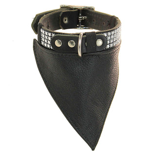 Leather Scarf for Dog Collars Plain or Patch #DCA24050S