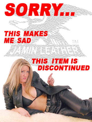 ~(d) Leather Motorcycle Chain Jacket w/Removable Sleeves #M2601ZCC ()