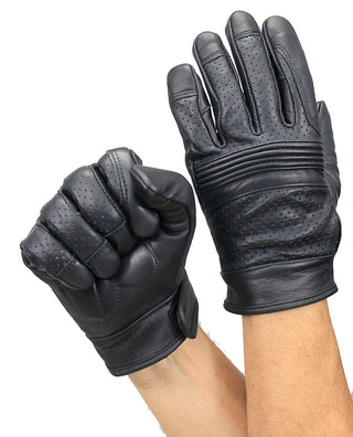 Premium Leather Gloves with Venting and Gel Palm #G82120VK