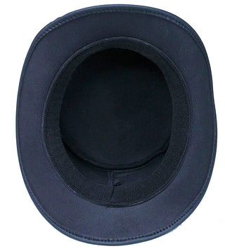 Imported Buffalo Nickel Biker Leather Top Hat #H9229BUFK