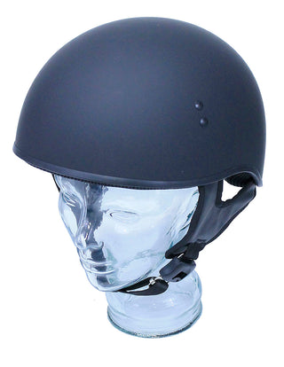 D.O.T. Flat Black Half Helmet #H9770FK
