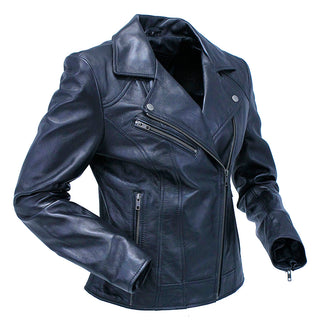 Women's Super Soft Lambskin Motorcycle Jacket #L15070K