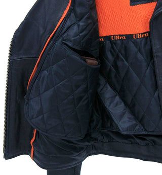 Women's Ultra Premium Cute Leather MC Jacket #L357ZNCK ()