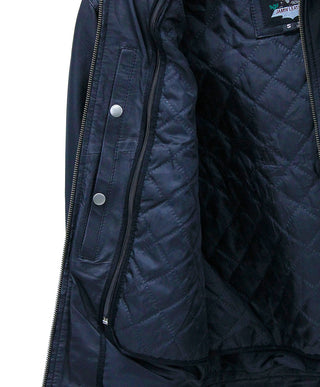 Classic 1950's Black Leather Jacket with Zip Out Lining #M1956GZK