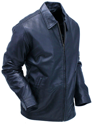 Rebel Without a Cause 3/4 Long Leather Jacket #M2199ZK