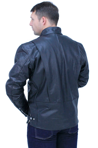 TALL SIZE - Iron Racing Leather Jacket #M570ZT
