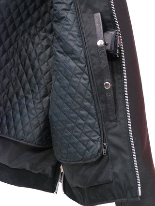 Black Cafe Racer Leather Motorcycle Jacket #M570Z