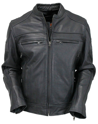 Men's Vented Motorcycle Jacket w/Reflector Trim #M6947VZGK