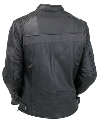 Men's Vented Motorcycle Jacket w/Reflector Trim #M6947VZGK