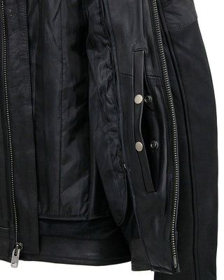 Men's Vented Motorcycle Jacket w/Reflector Trim #M6947VZGK