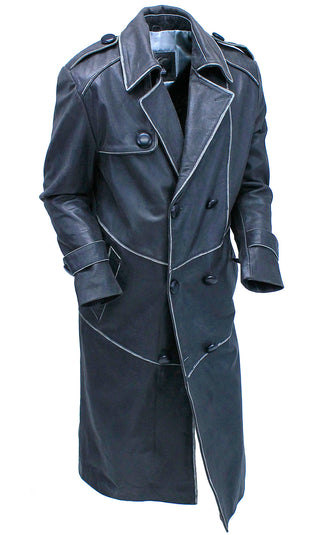 Vintage Cowhide Jamin Leather® Trench Coat #MA2203D