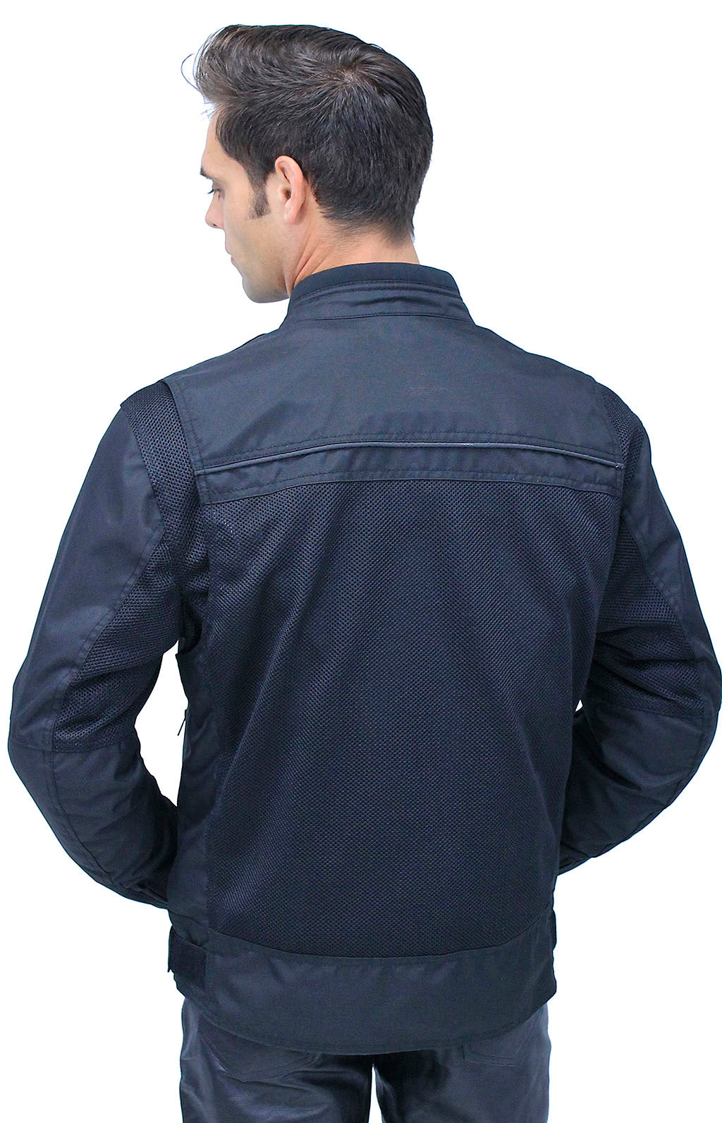 Men's Hot Weather Riding Jacket with Mesh & Armor #MC451ZVGAK