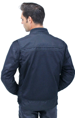 Men's Hot Weather Riding Jacket with Mesh & Armor #MC451ZVGAK