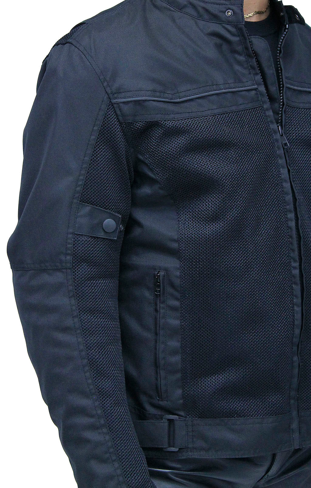 Men's Hot Weather Riding Jacket with Mesh & Armor #MC451ZVGAK