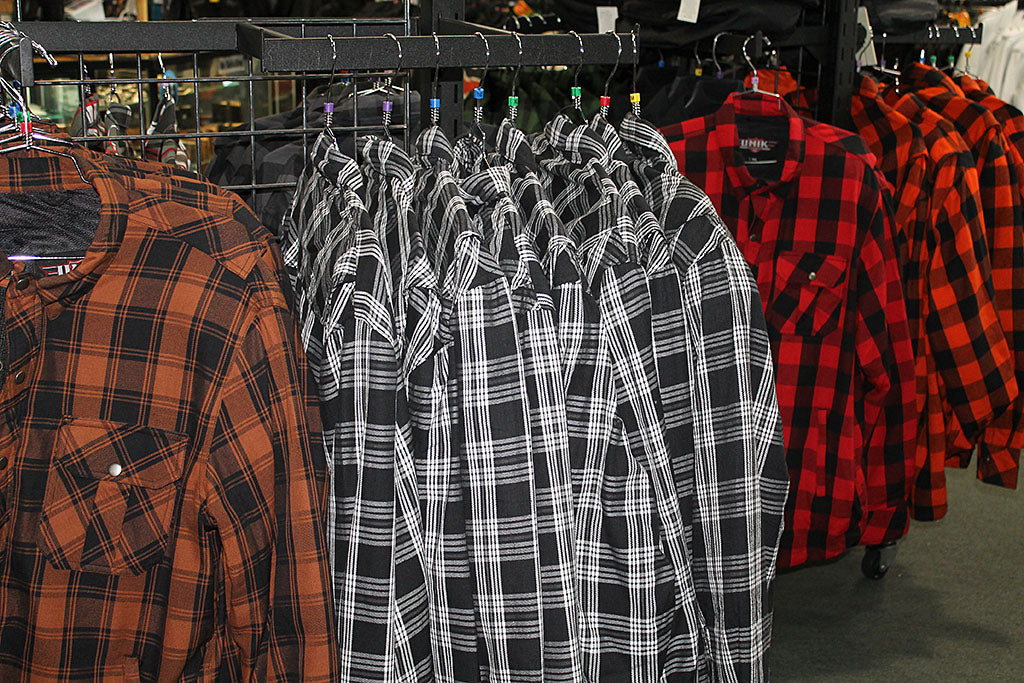 Flannel Men's Motorcycle Shirt with Armor #MSC1620GAK