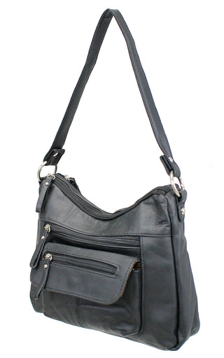 Black Leather Everyday Purse #P12061K