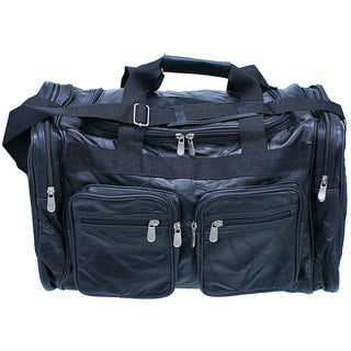 Extra Large Patch Leather Duffel Bag #P1533PK