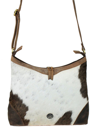 Hair-on Brown Leather Cow Purse #P26112HN
