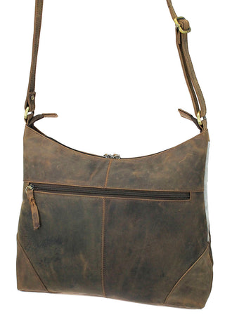 Hair-on Brown Leather Cow Purse #P26112HN
