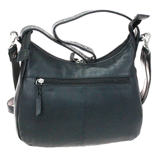Black Hair-on Heavy Leather Purse with Studding #P26216HK