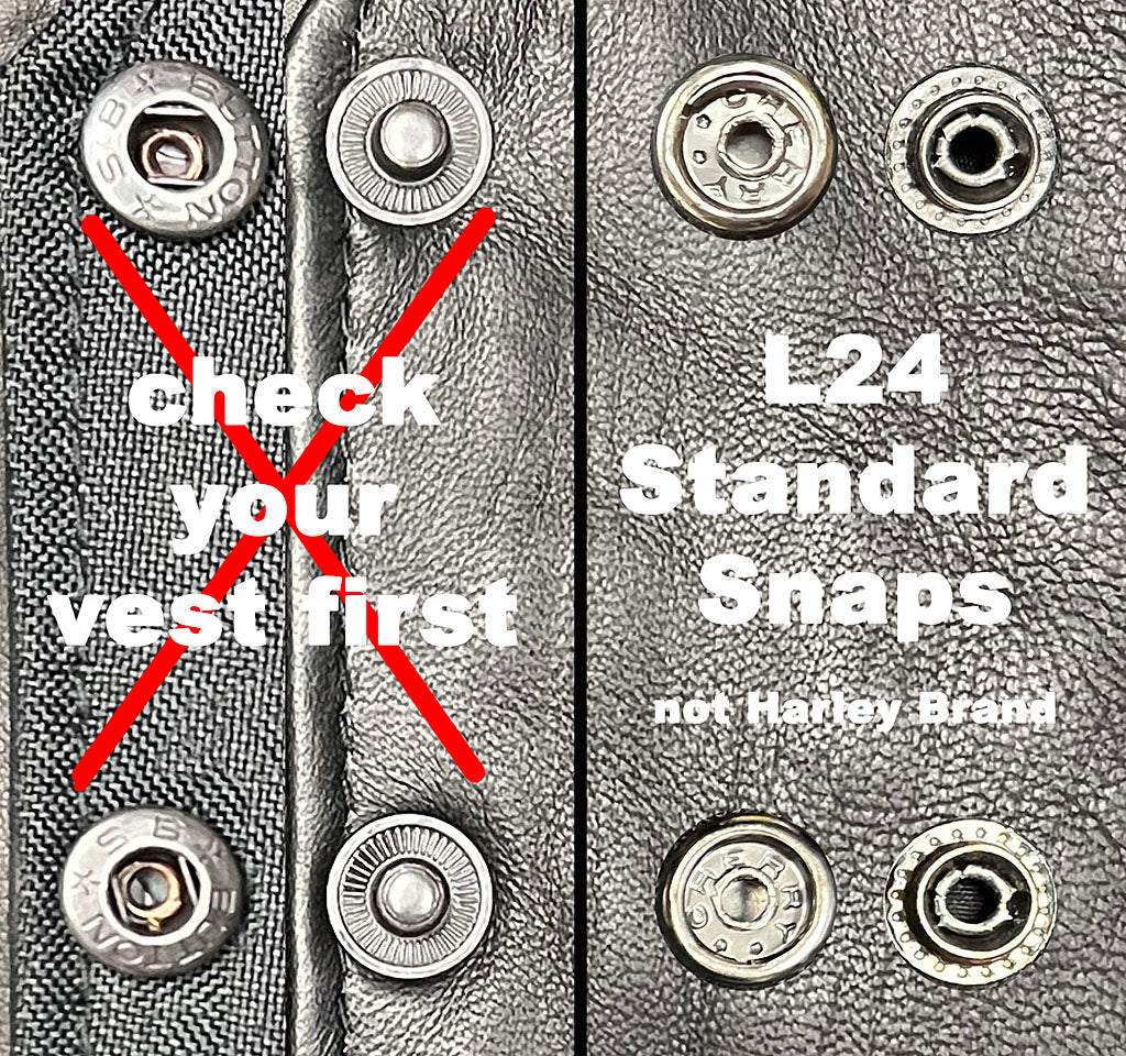 Vest snap extenders top