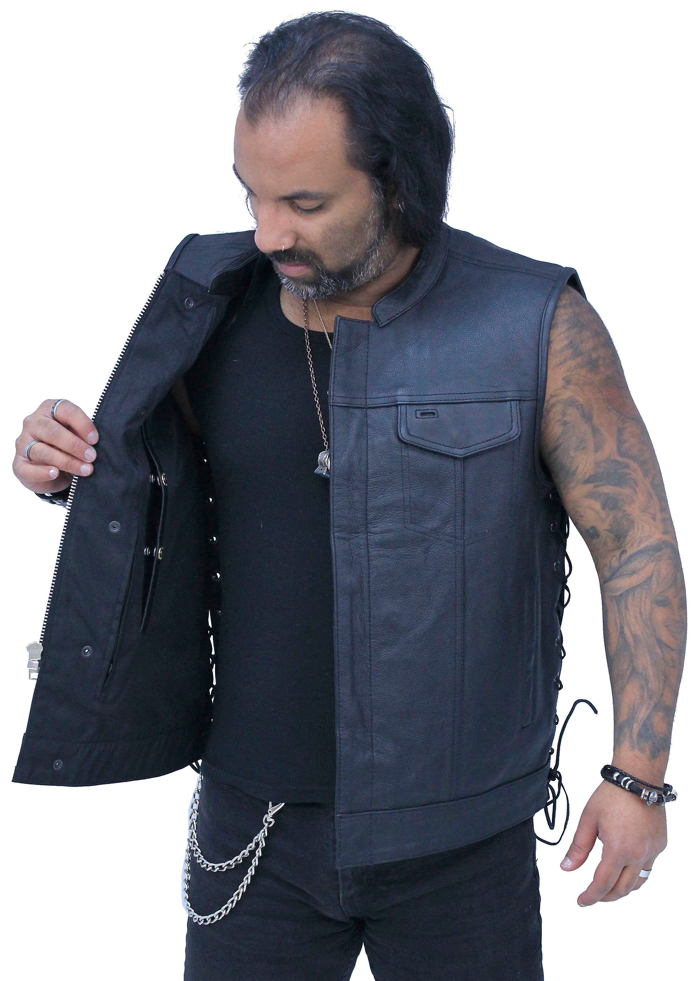 mens leather dress vest COOFANDY Men's Suit Vest Casual Leather Cowboy Vest Jacket Lightweight V-Neck Dress Waistcoats Halloween Clothes at Amazon Men's Clothing store