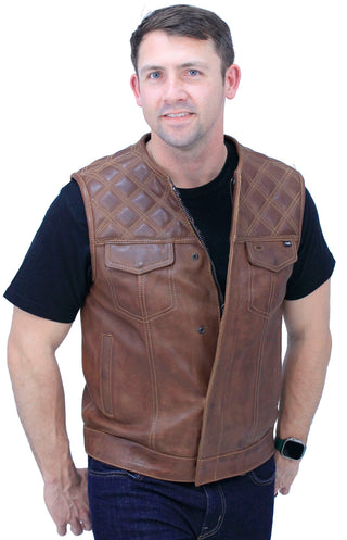 Cognac Club Cut with Easy Access with Quilt Shoulders #VMA6030QZN