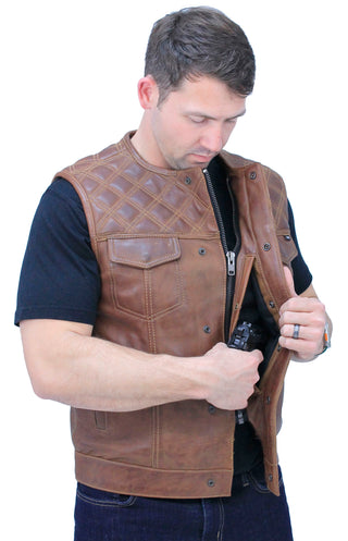 Cognac Club Cut with Easy Access with Quilt Shoulders #VMA6030QZN