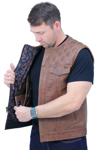 Cognac Club Cut with Easy Access with Quilt Shoulders #VMA6030QZN