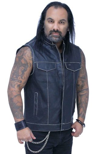 Vintage Brown Club Vest w/Concealed Pockets #VMA6654GK ()